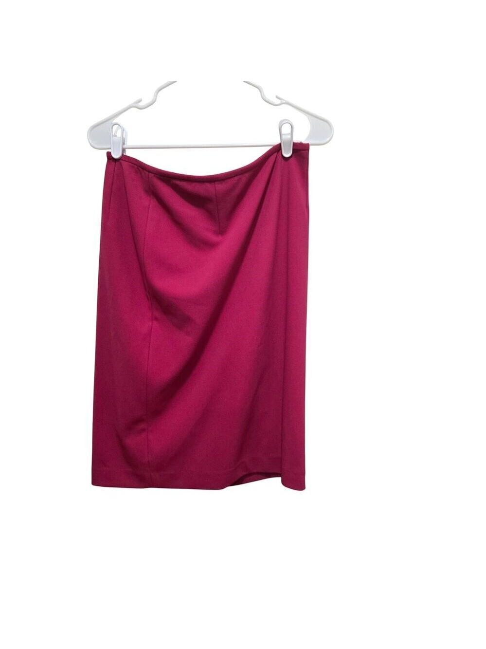 Calvin Klein Pink Pencil Skirt Size 8 Stretch Career Office Skirt